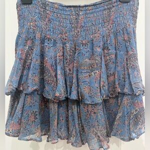 Twelfth Street by Cynthia Vincent Paisley Blue Skirt